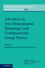 Image for Advances in Two-Dimensional Homotopy and Combinatorial Group Theory