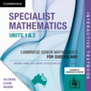 Image for Specialist Mathematics Units 1&amp;2 for Queensland Digital Code