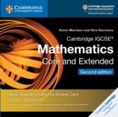 Image for Cambridge IGCSE® Mathematics Core and Extended Cambridge Elevate Teacher&#39;s Resource Access Card