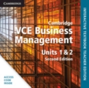 Image for Cambridge VCE Business Management Units 1&amp;2 Digital Teacher Edition (Card)