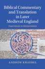 Image for Biblical Commentary and Translation in Later Medieval England