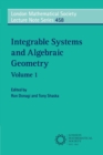 Image for Integrable Systems and Algebraic Geometry: Volume 1