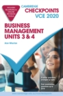 Image for Cambridge Checkpoints VCE Business Management Units 3&amp;4 2020