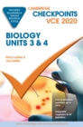 Image for Cambridge Checkpoints VCE Biology Units 3&amp;4 2020