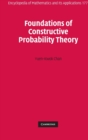 Image for Foundations of constructive probability theory