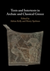 Image for Texts and Intertexts in Archaic and Classical Greece