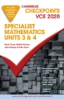 Image for Cambridge Checkpoints VCE Specialist Mathematics Units 3&amp;4 2020