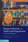 Image for Dispute Settlement in the World Trade Organization: Practice and Procedure