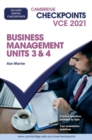 Image for Cambridge Checkpoints VCE Business Management Units 3&amp;4 2021
