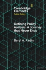 Image for Defining Policy Analysis: A Journey that Never Ends
