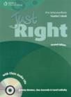 Image for Just Right Pre-intermediate: Teacher&#39;s Book with Class Audio CD