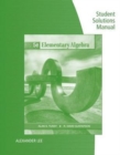 Image for Student Solutions Manual for Tussy/Gustafson&#39;s Elementary Algebra, 5th