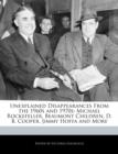 Image for Unexplained Disappearances from the 1960s and 1970s : Michael Rockefeller, Beaumont Children, D. B. Cooper, Jimmy Hoffa and More