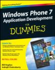 Image for Windows Phone 7 Application Development For Dummies