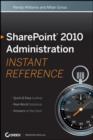 Image for SharePoint 2010 administration  : instant reference
