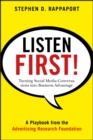 Image for Listen First!: Turning Social Media Conversations Into Business Advantage