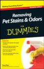 Image for Removing Pet Stains and Odors For Dummies, Portable Edition