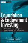 Image for Foundation and Endowment Investing: Philosophies and Strategies of Top Investors and Institutions : 405