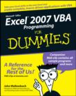 Image for Excel 2007 VBA Programming for Dummies