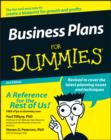 Image for Business Plans for Dummies