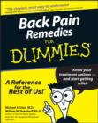 Image for Back pain remedies for dummies