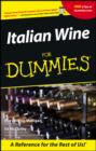 Image for Italian wine for dummies