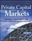 Image for Private capital markets: valuation, capitalization, and transfer of private business interests