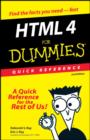 Image for HTML 4 for dummies quick reference