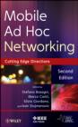 Image for Mobile ad hoc networking  : cutting edge directions