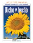 Image for Dicho y hecho 9th Edition AM Volume 2 Chpts 9-15 for Lamar University