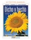 Image for Dicho y hecho 9th Edition AM Volume 1 Chpts 1-8 for Lamar University
