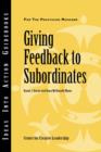 Image for Giving Feedback to Subordinates : 86