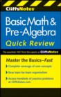 Image for Cliffsnotes Basic Math and Pre-Algebra Quick Review