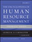 Image for Encyclopedia of Human Resource Management: Critical and Emerging Issues in Human Resources