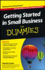 Image for Getting Started in Small Business For Dummies