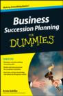 Image for Business succession planning for dummies