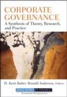 Image for Corporate Governance -  A Synthesis of Theory, Research and Practice