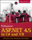 Image for Professional ASP.NET 4.5 in C# and Vb