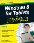Image for Windows  8 for tablets for dummies