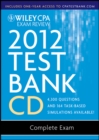 Image for Wiley CPA Exam Review 2012 Test Bank 1 Year Access : Complete Exam 1.1