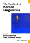 Image for The Handbook of Korean Linguistics