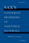 Image for Sax&#39;s dangerous properties of industrial materials