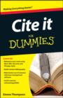 Image for Cite it for dummies