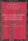 Image for Confucian Philosophy : Innovations and Transformations