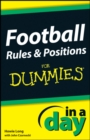 Image for Football Rules and Positions In A Day For Dummies : 40