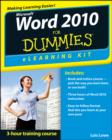 Image for Microsoft Word 2010 for dummies eLearning kit
