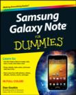 Image for Samsung Galaxy Note for dummies