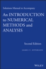 Image for An Introduction to Numerical Methods and Analysis, Solutions Manual