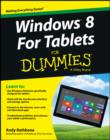 Image for Windows 8 for tablets for dummies