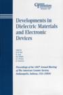 Image for Developments in Dielectric Materials and Electronic Devices: Ceramic Transactions, Volume 167
